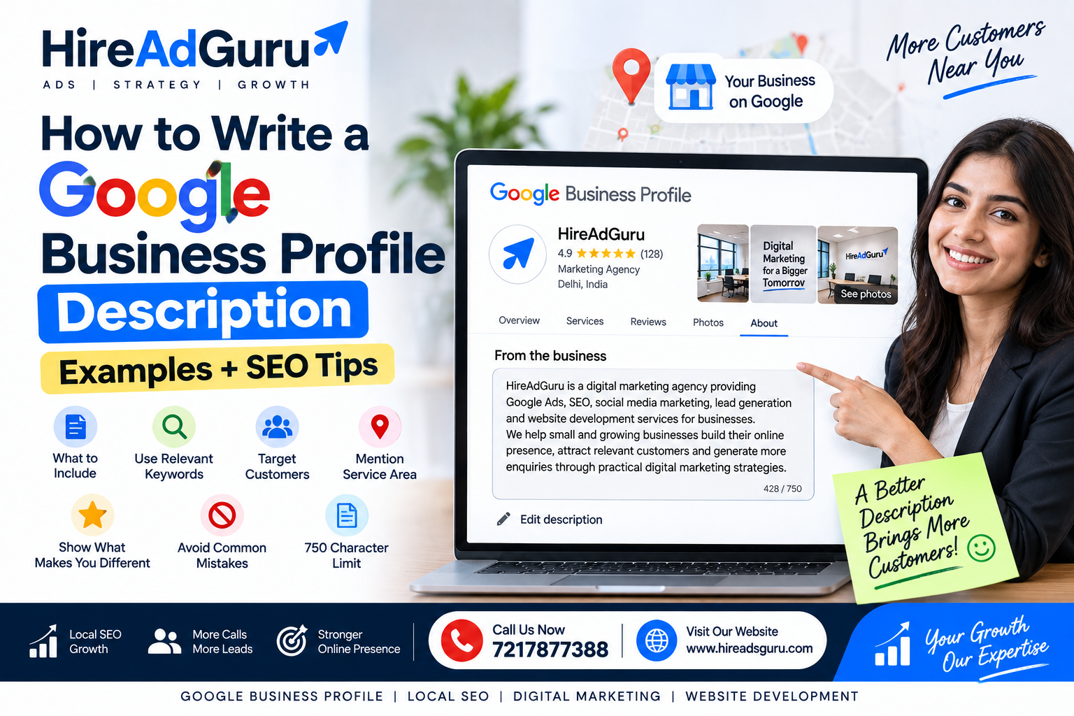 How to Write a Google Business Profile Description